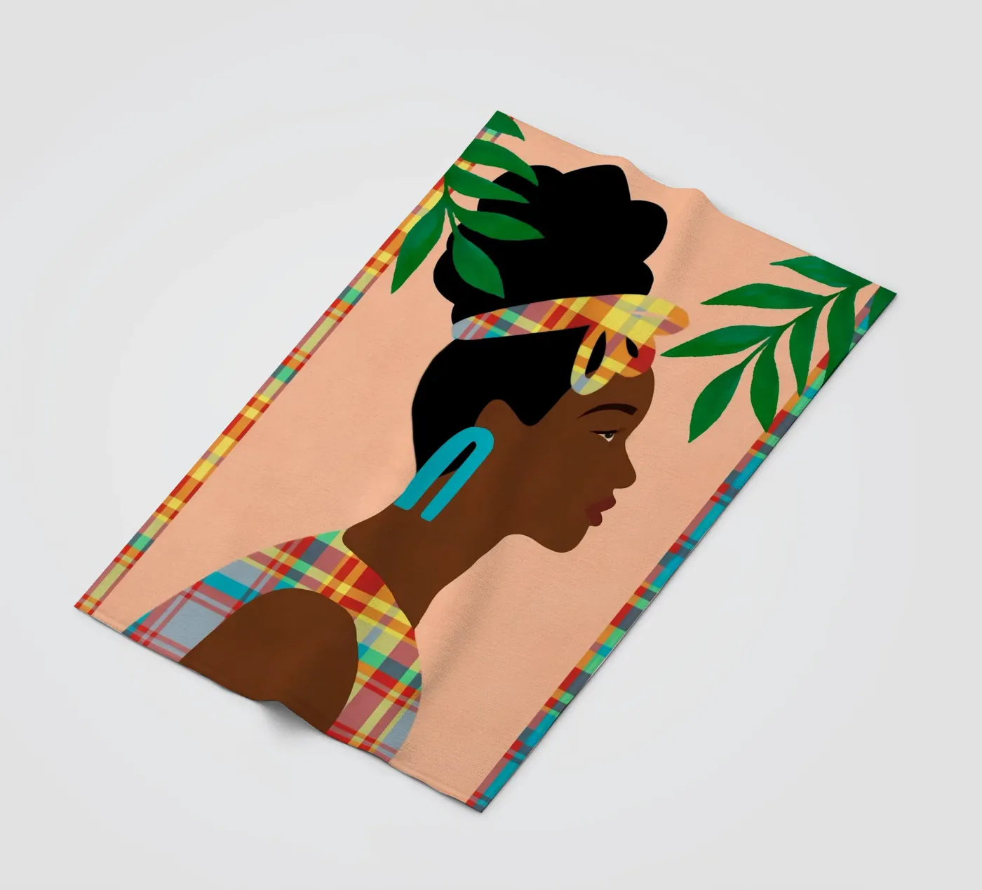 Ebullient Echoes fleece blanket by Mathudace Créas