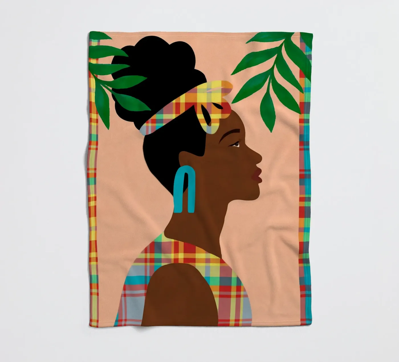 Ebullient Echoes fleece blanket by Mathudace Créas