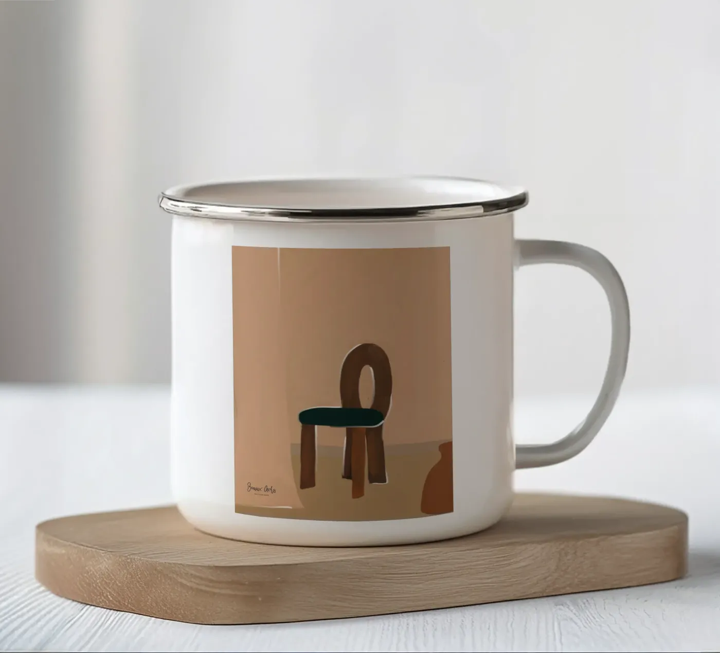 Soft Composition emaille mok van Mike Leymi