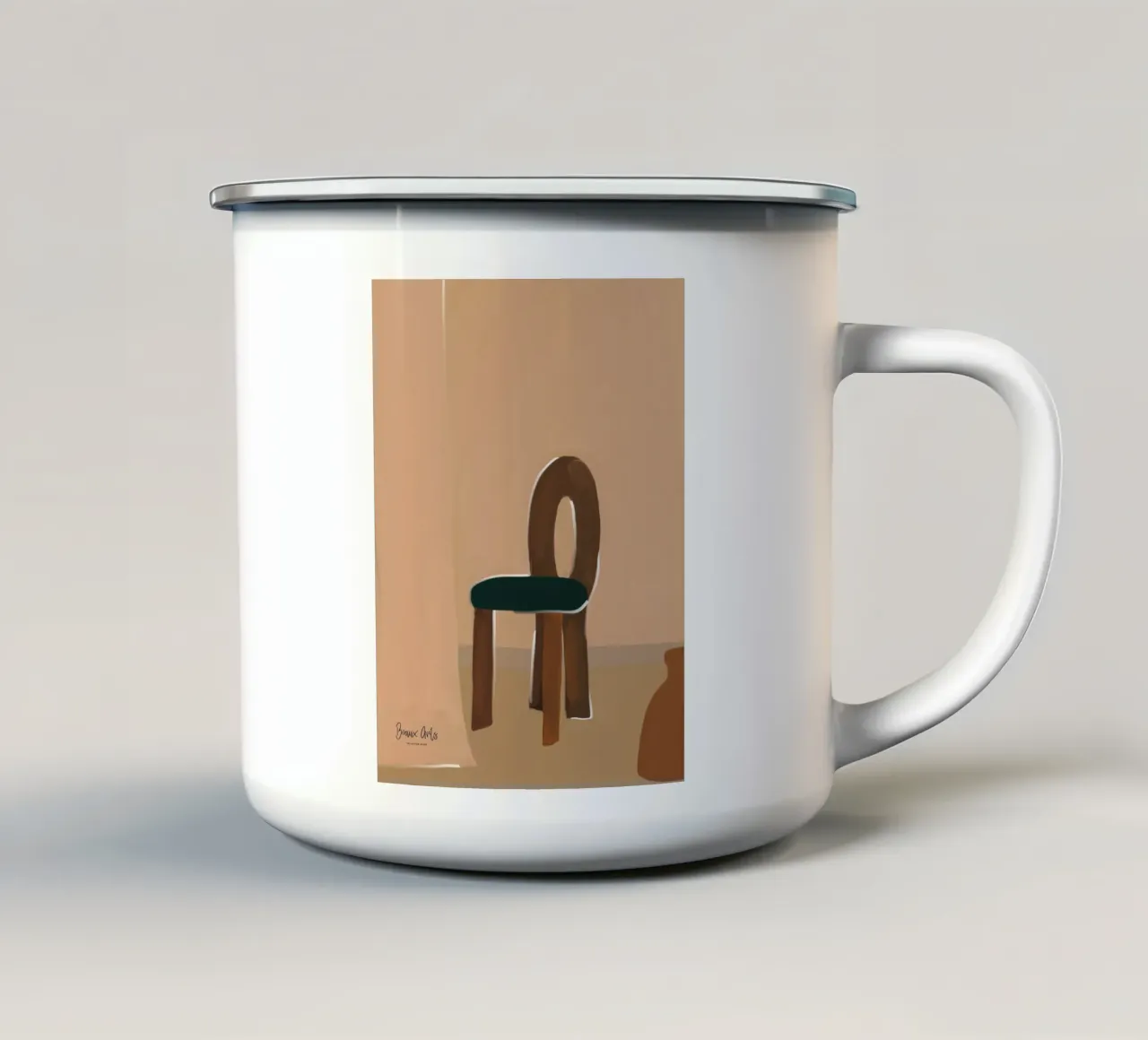Soft Composition tazza in smalto da Mike Leymi