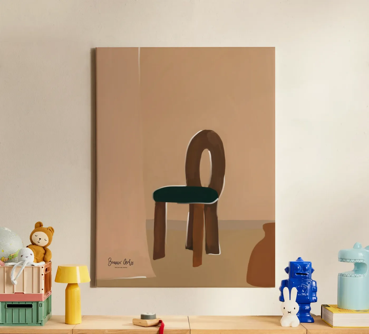 Soft Composition canvas by Mike Leymi