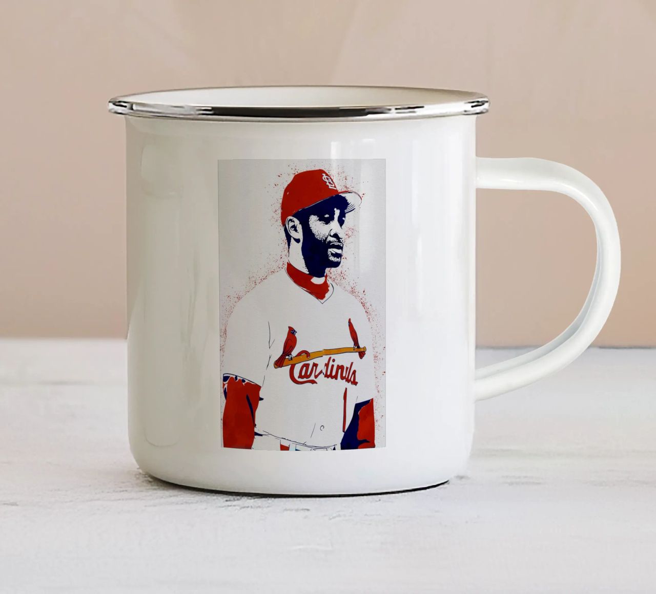 Ozzie Smith tazza in smalto da tenten