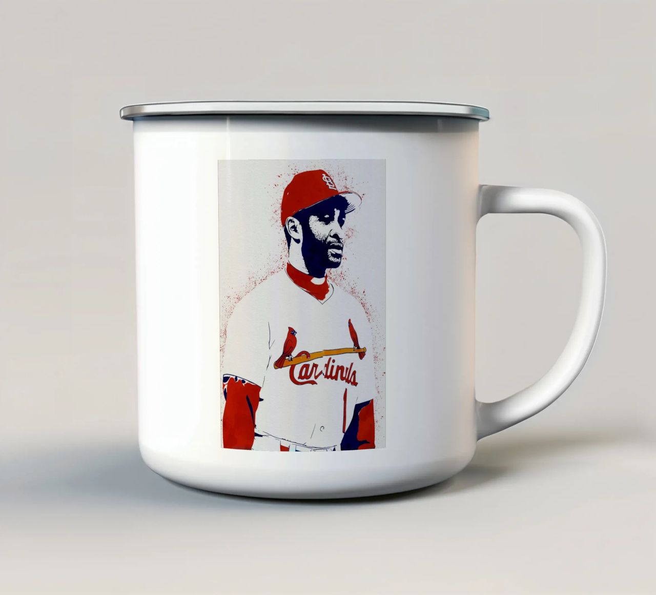 Ozzie Smith tazza in smalto da tenten