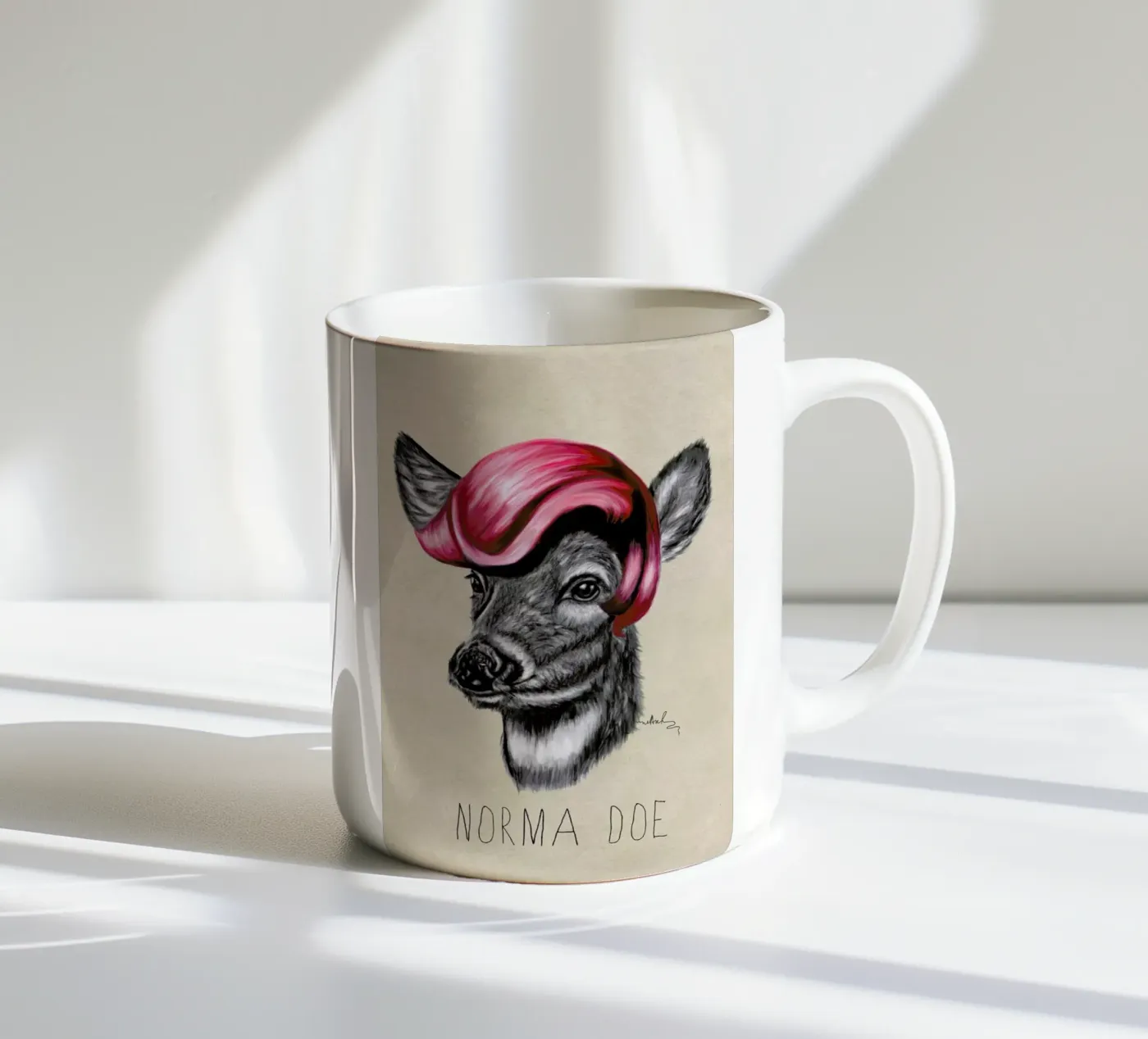 Norma Doe ceramic mug by Nettsch