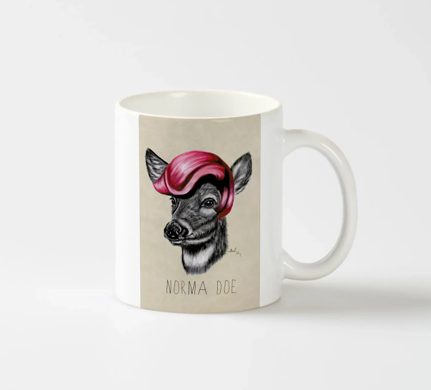 Norma Doe ceramic mug by Nettsch