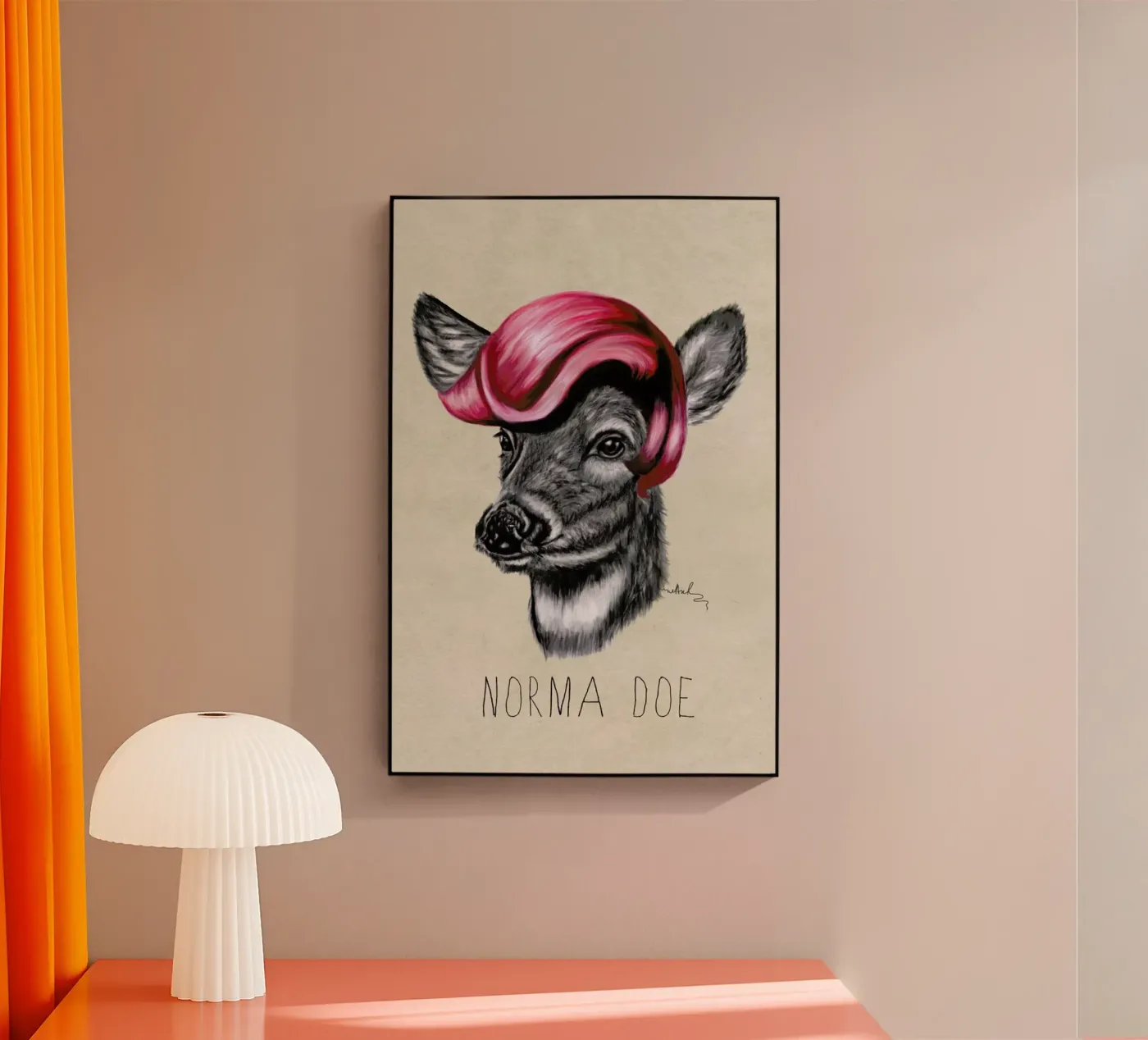 Norma Doe acryl van Nettsch