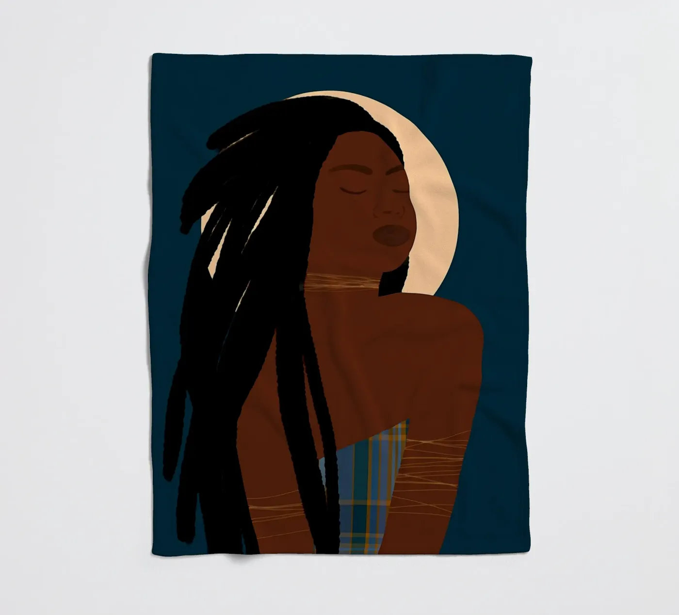 Celestial Roots fleece blanket by Mathudace Créas