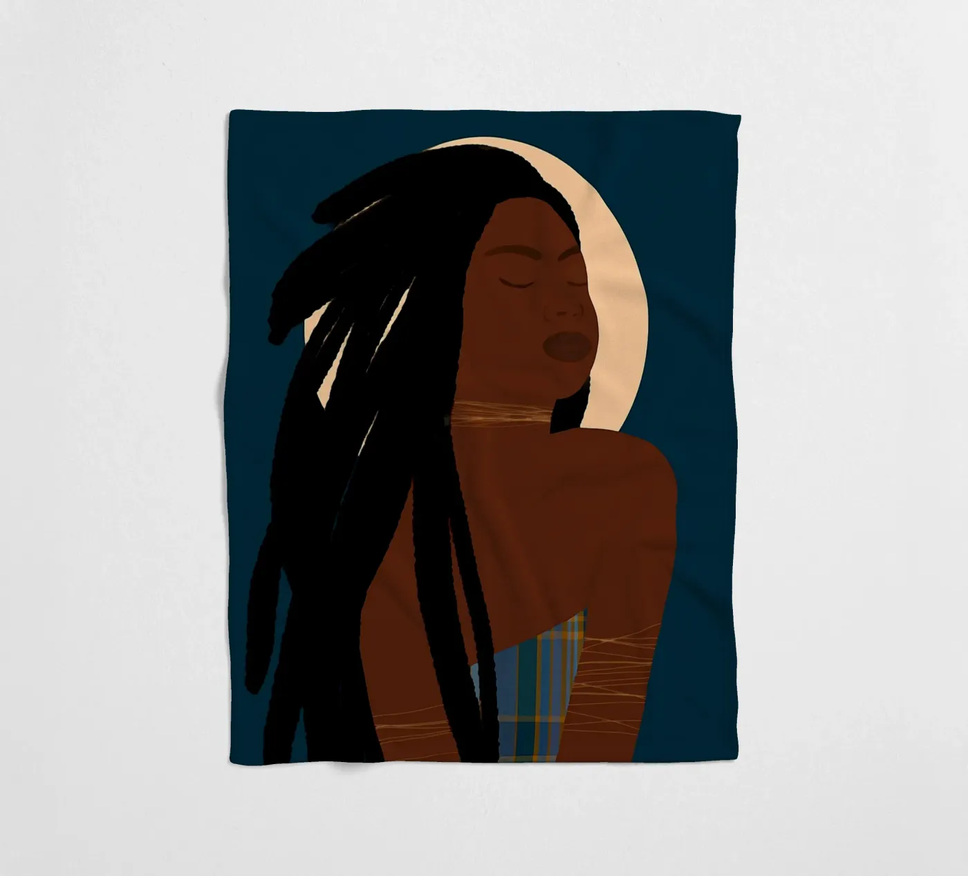 Celestial Roots fleece blanket by Mathudace Créas