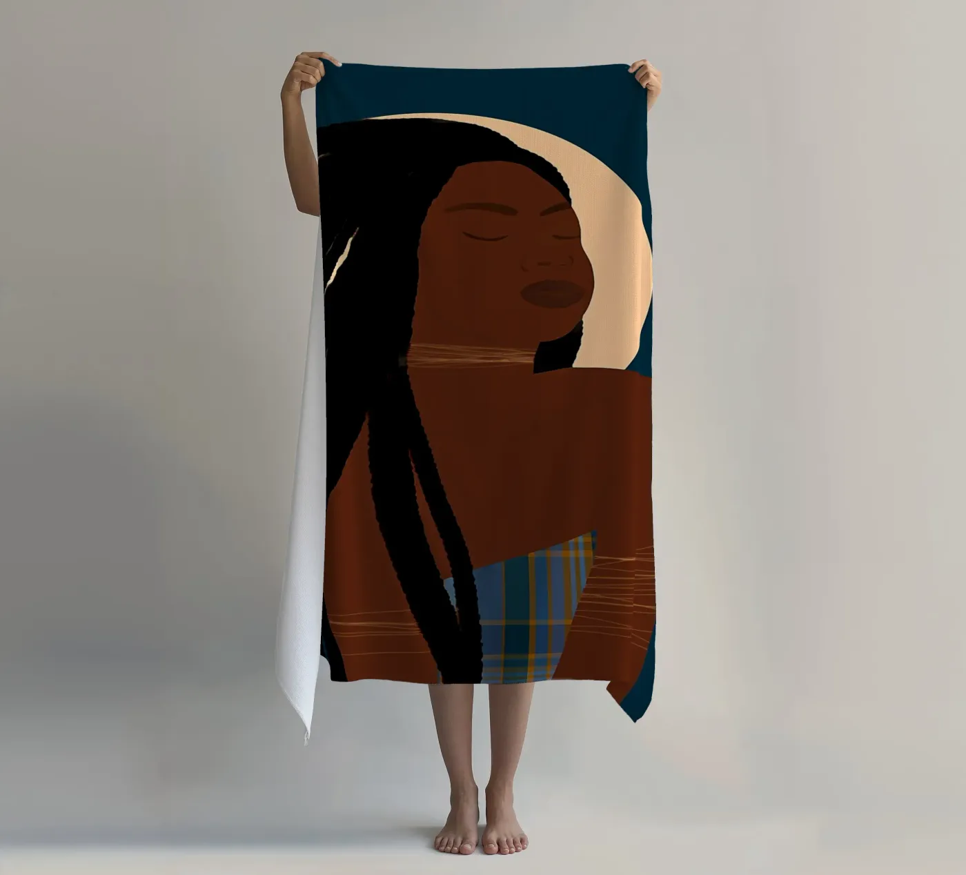 Celestial Roots beach towel by Mathudace Créas