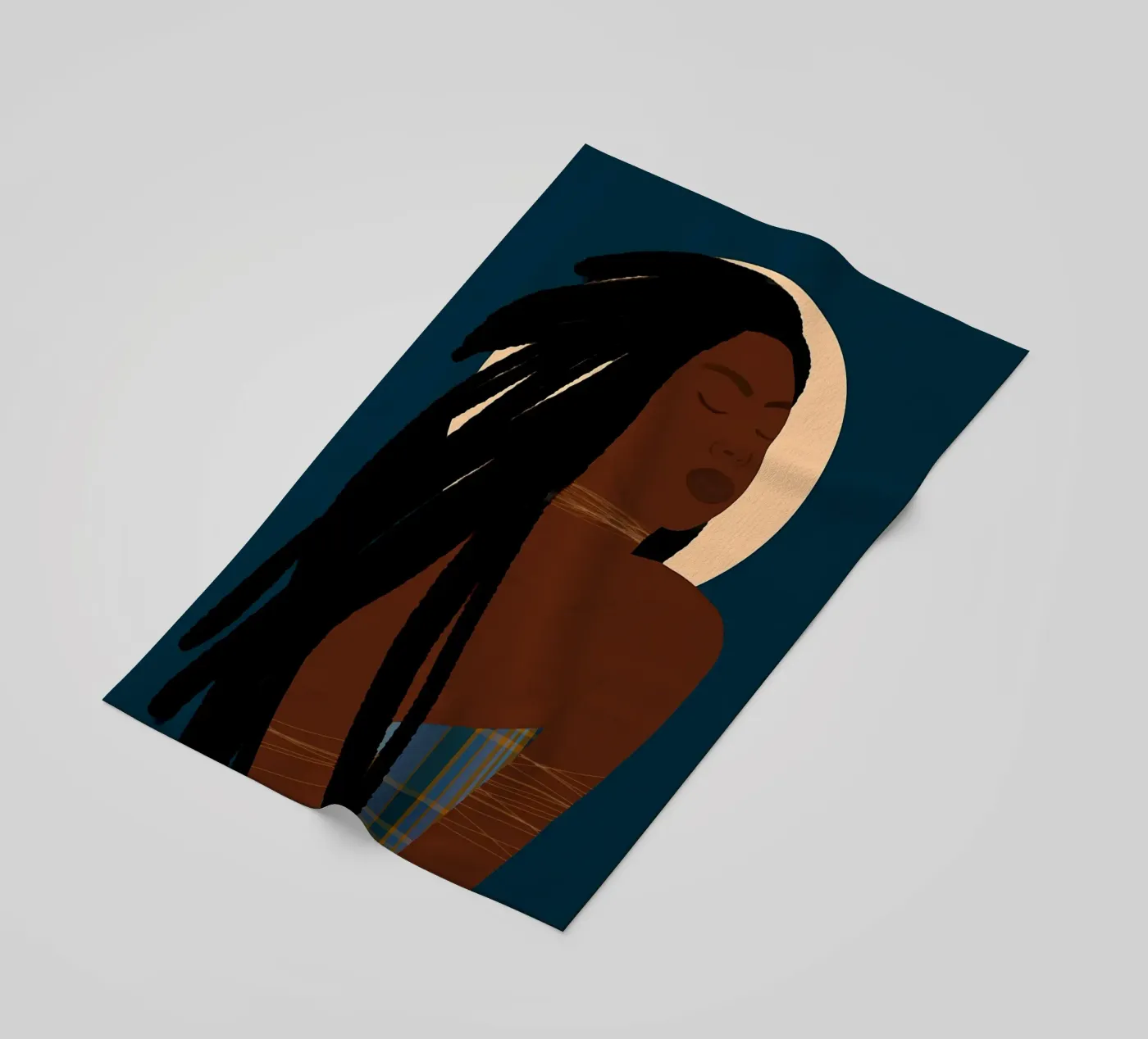 Celestial Roots beach towel by Mathudace Créas
