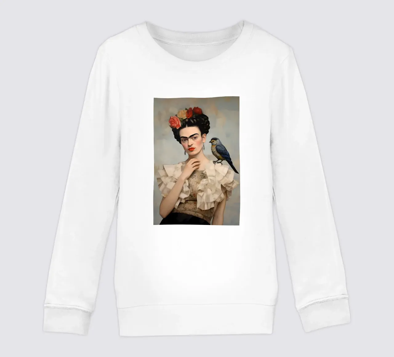 Frida Mode Stil Kinder Sweatshirt von Carinaprint