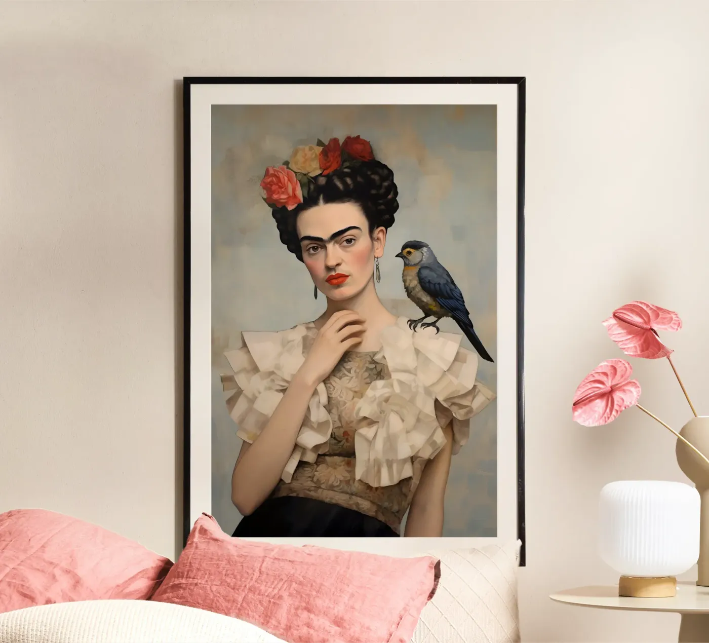 Frida Mode Stijl poster van Carinaprint