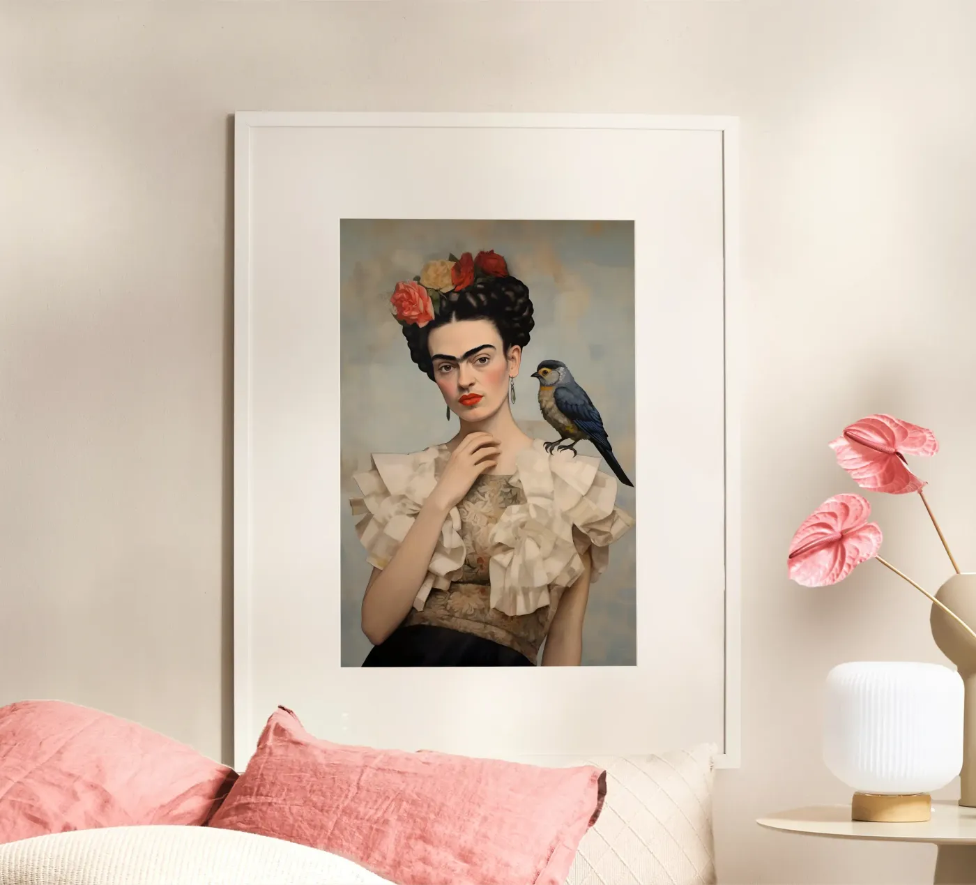 Frida Mode Stijl poster van Carinaprint