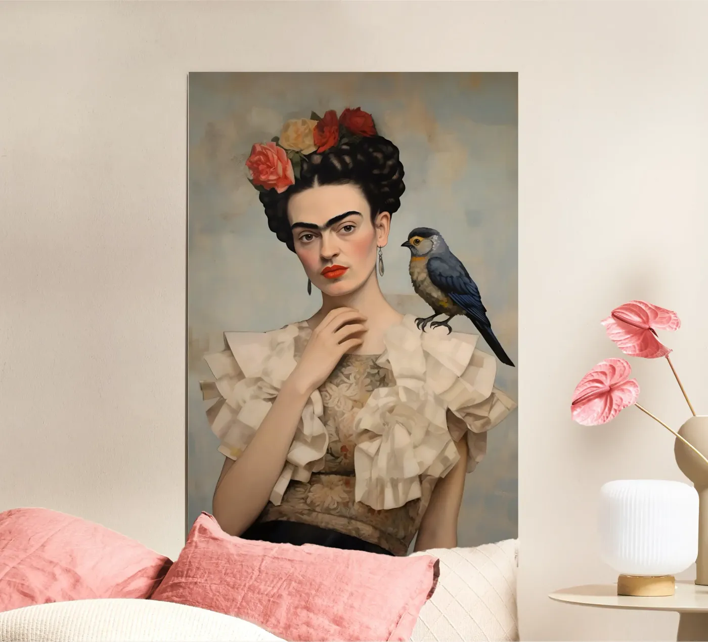 Frida Mode Stijl poster van Carinaprint