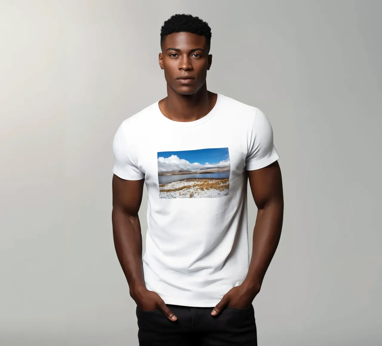 Neve in Altopiano t-shirt da Dave Hare Photography