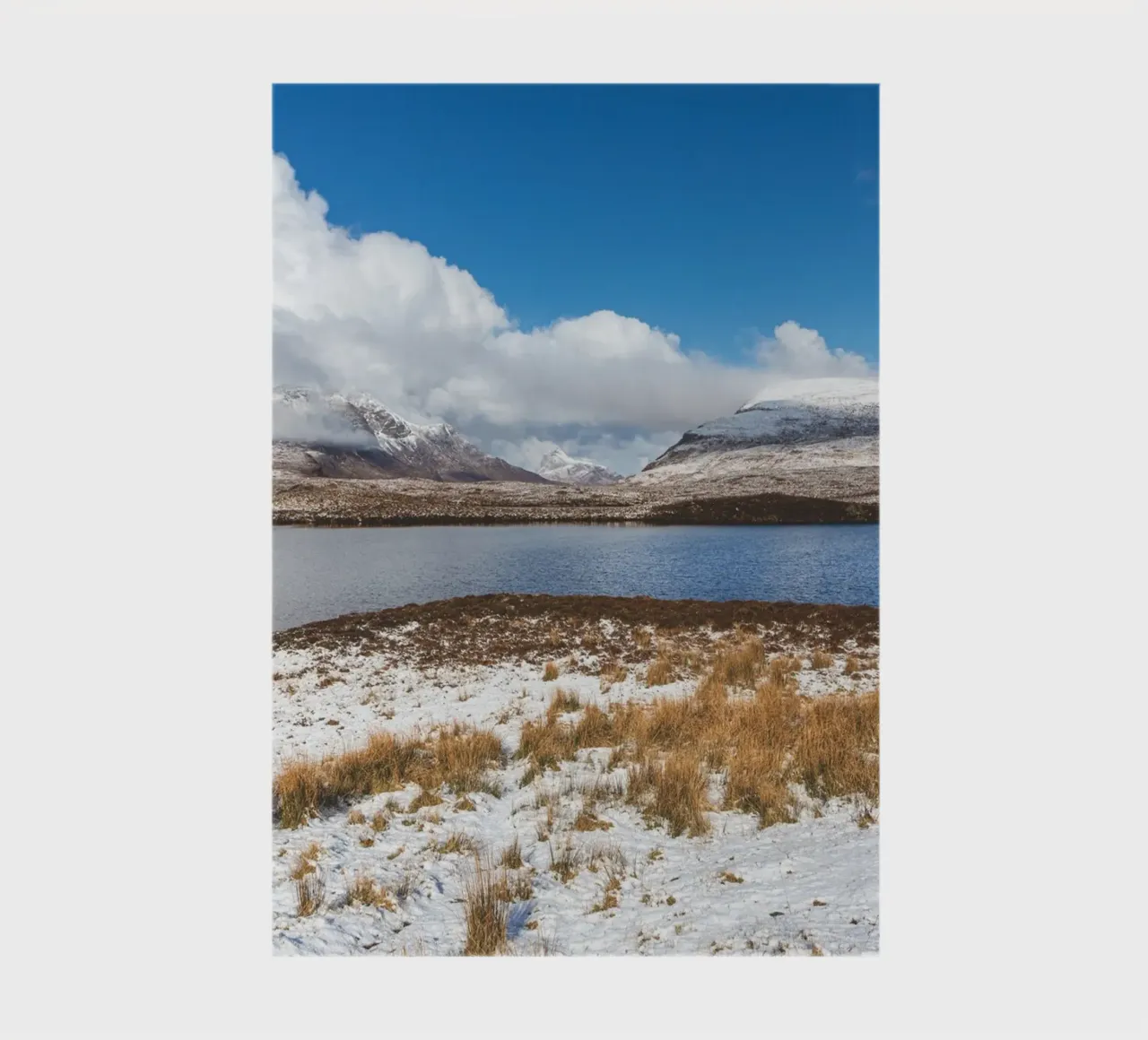 Schnee im Hochland Notizbuch von Dave Hare Photography