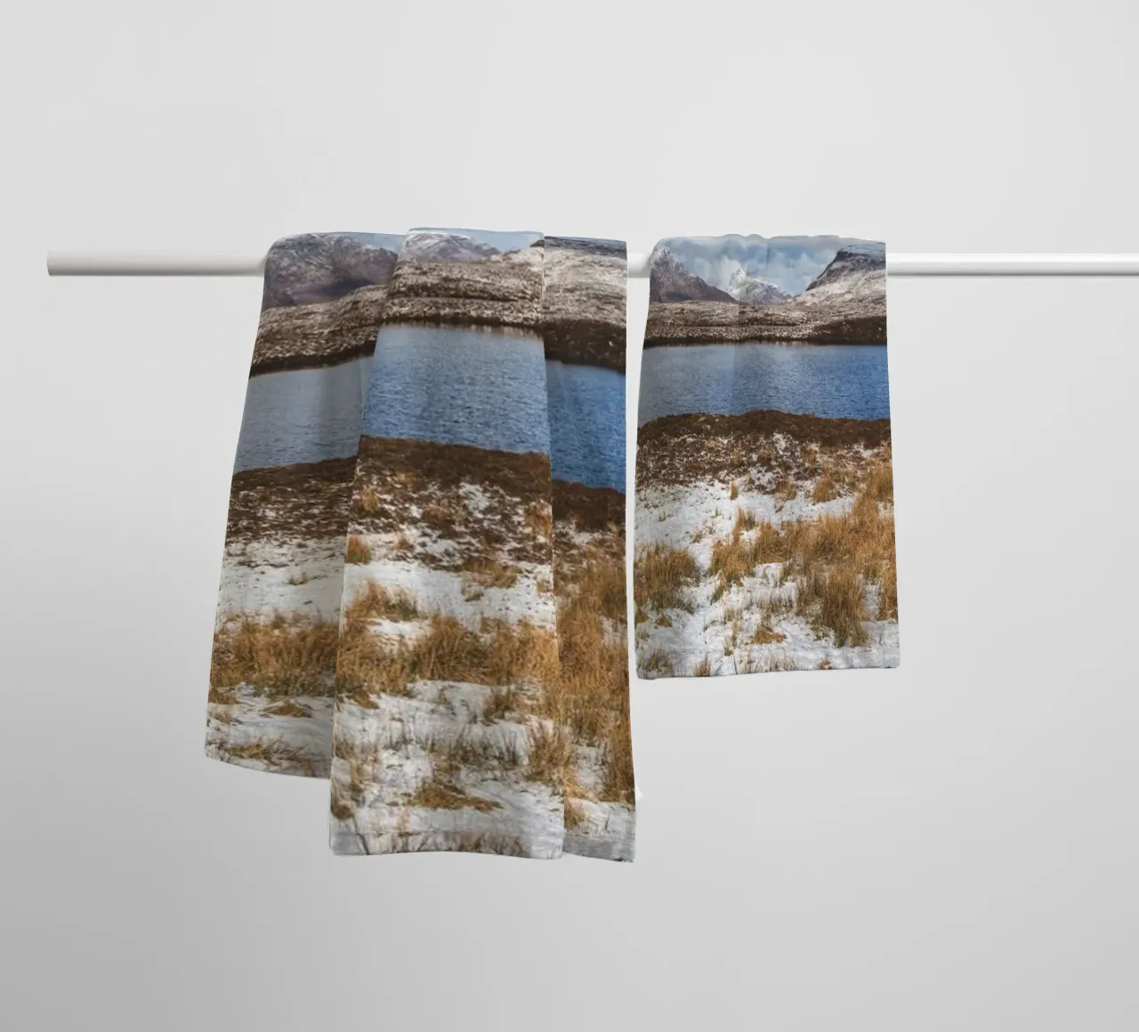Neve in Altopiano asciugamano da bagno da Dave Hare Photography