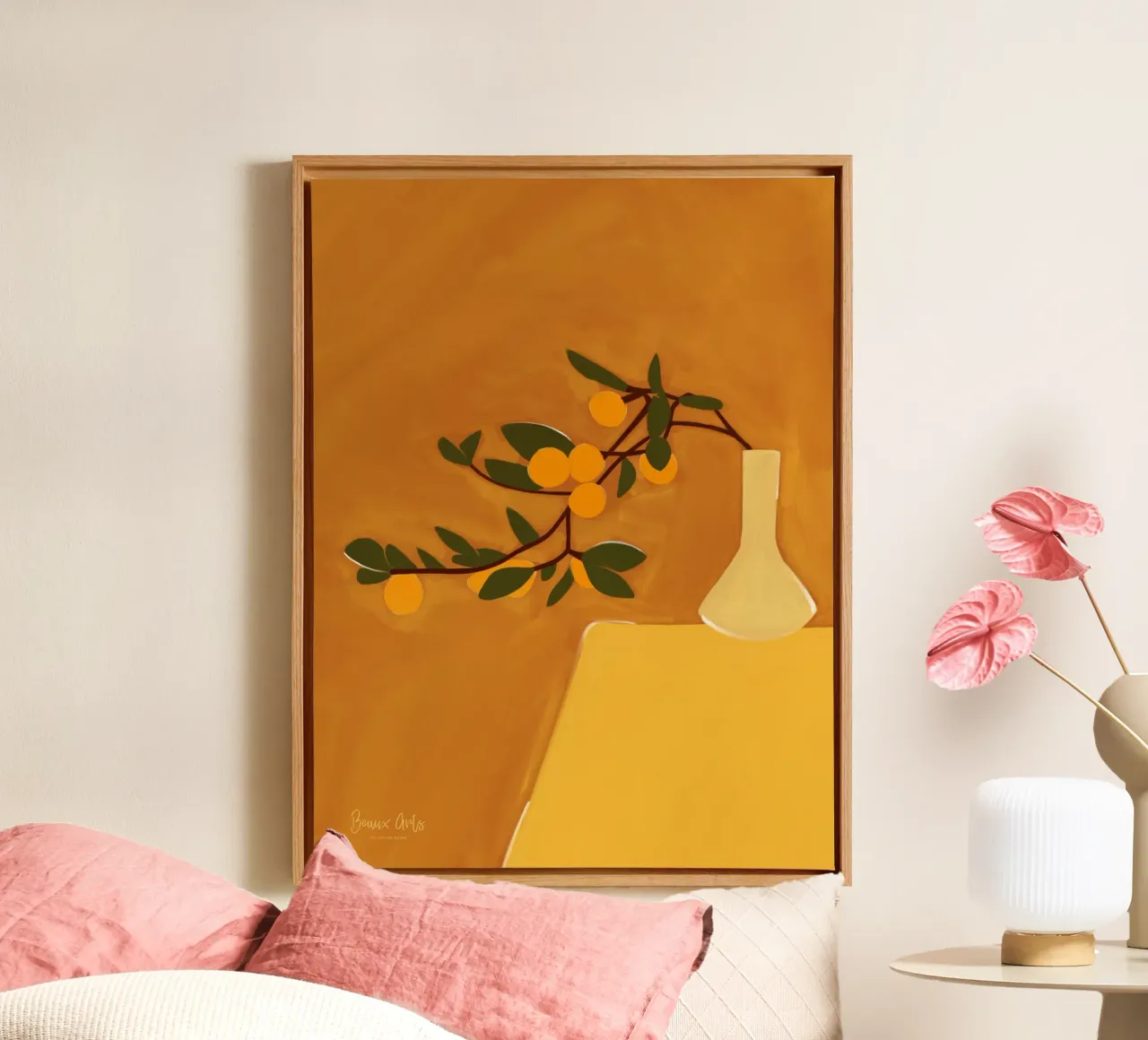 Shimmering Shapes tela con Cornice a cassetta da Mike Leymi