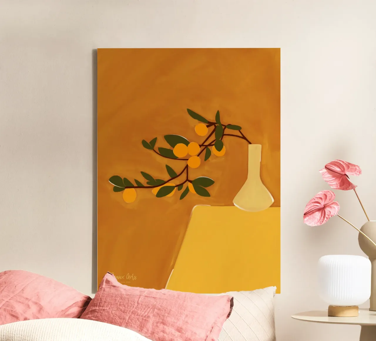 Shimmering Shapes tela con Cornice a cassetta da Mike Leymi