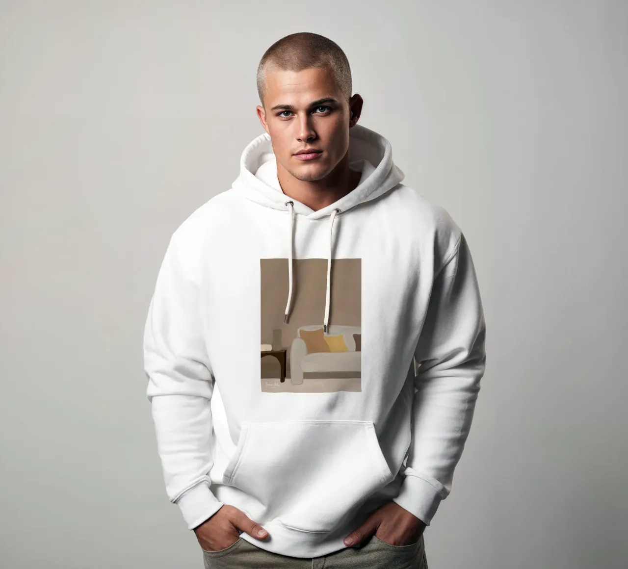 Colorful Fields hoodie van Mike Leymi