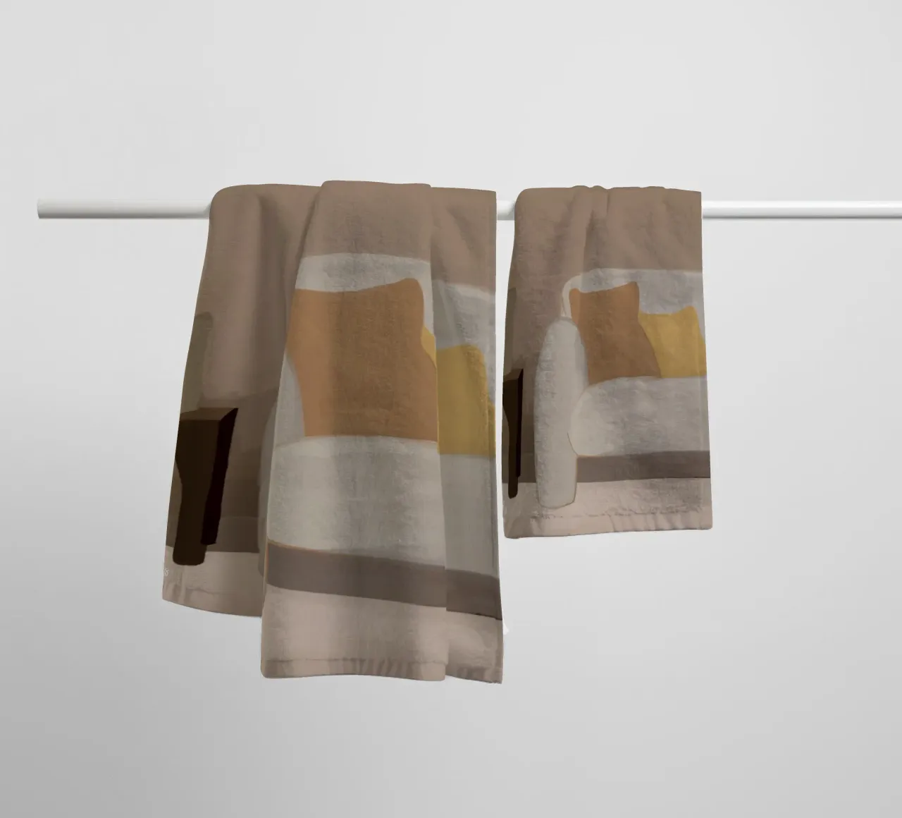 Colorful Fields towel by Mike Leymi