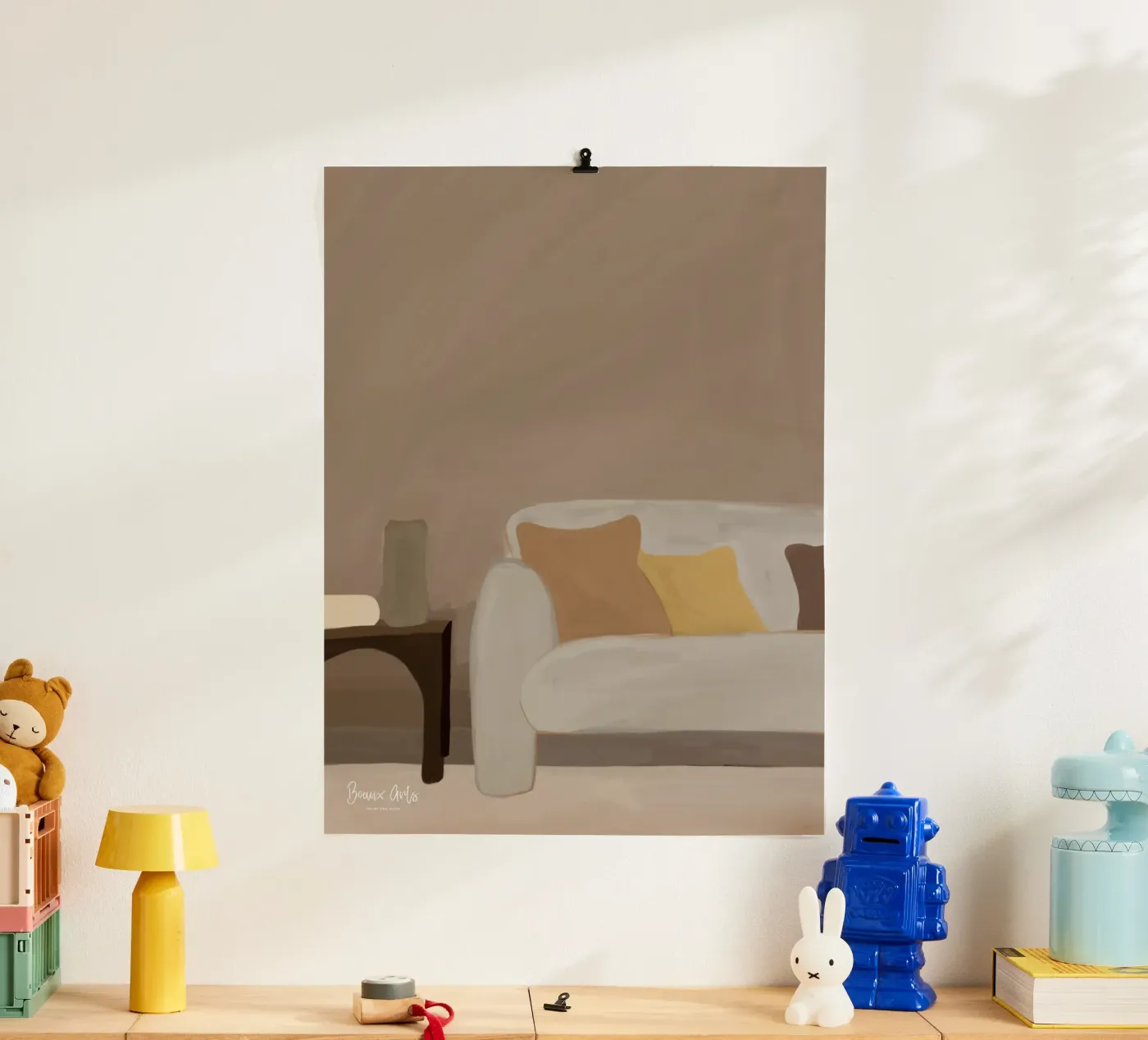 Colorful Fields poster van Mike Leymi