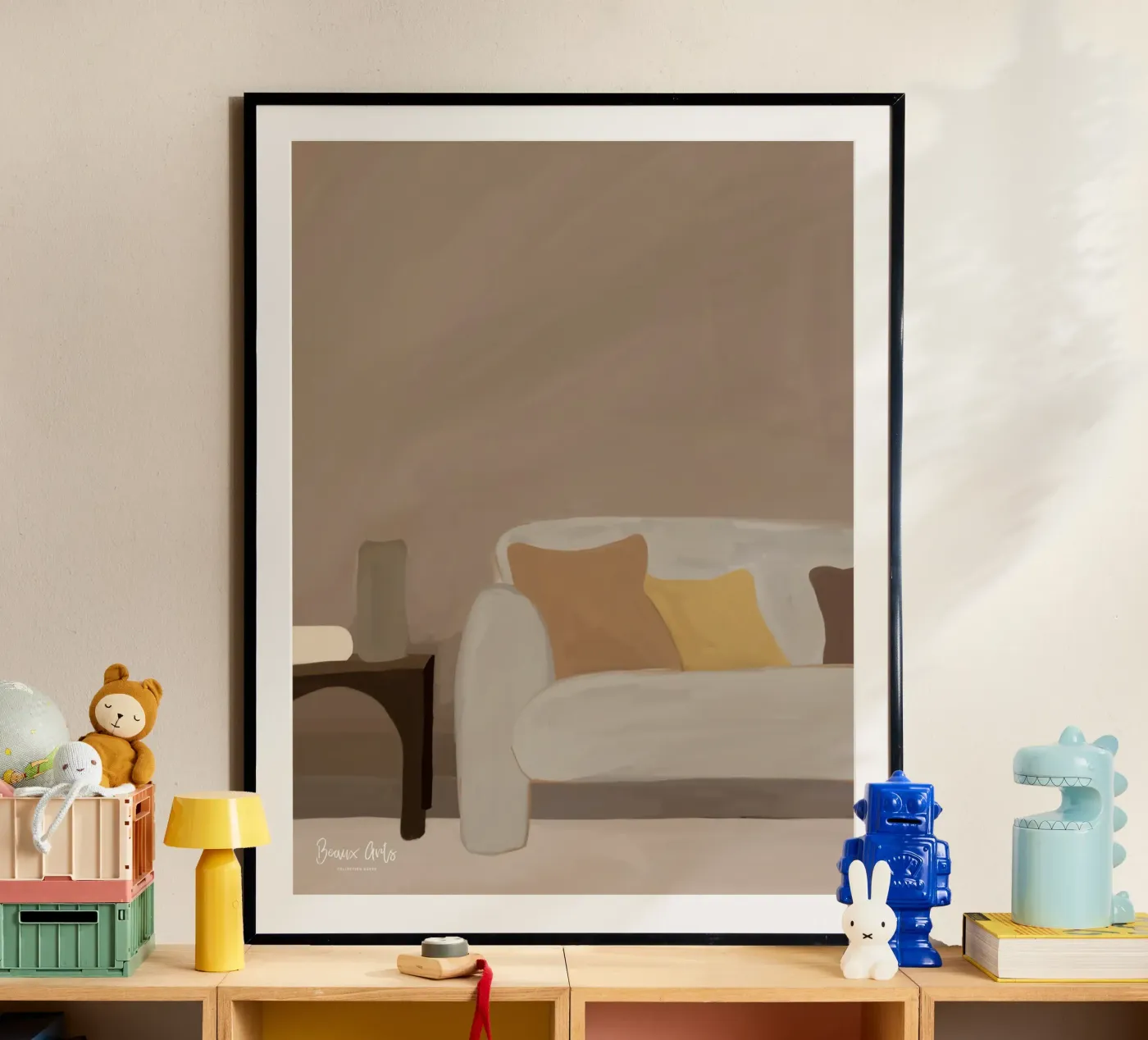 Colorful Fields poster van Mike Leymi