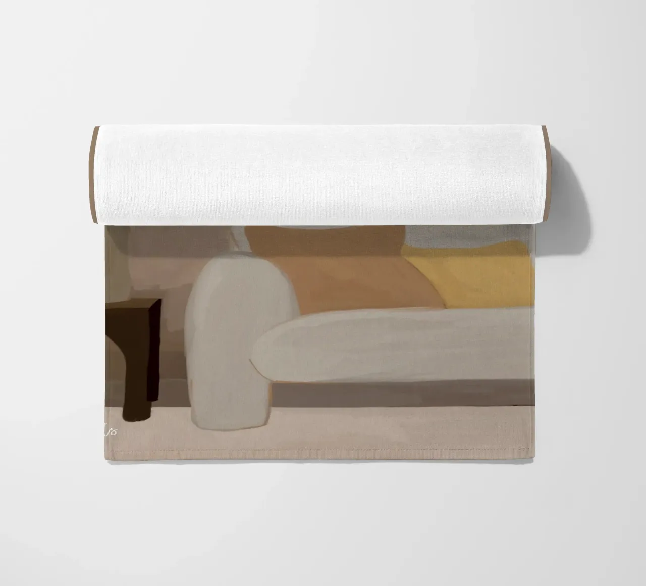 Colorful Fields beach towel by Mike Leymi