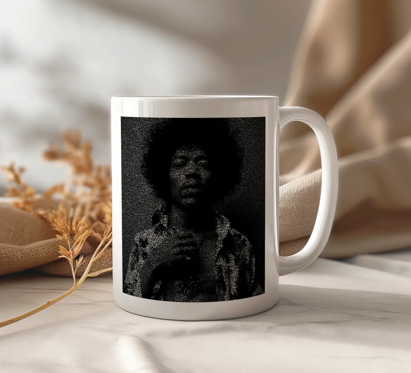Jimi ceramic mug by Robotic Ewe
