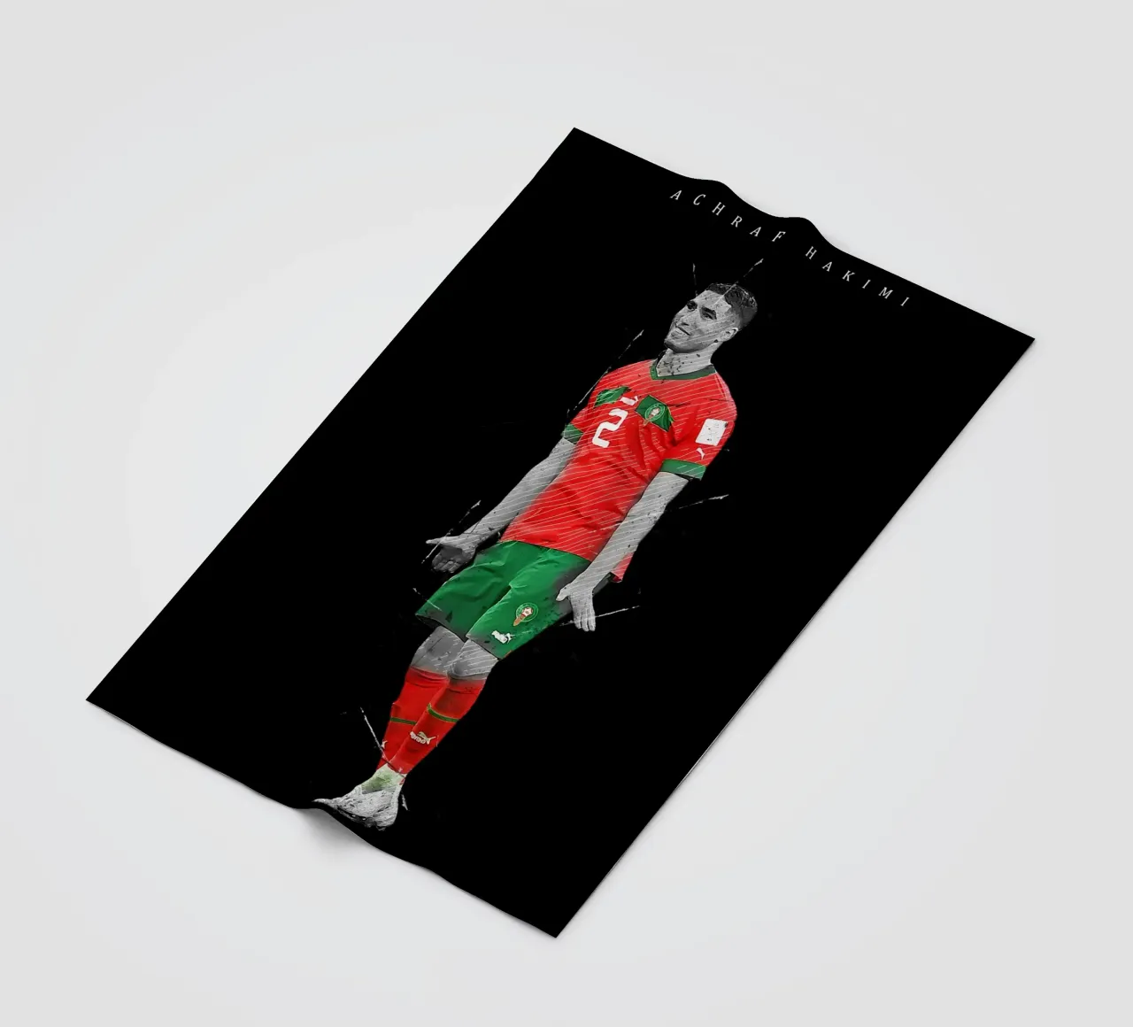 Achraf Hakimi coperta in pile da tenten