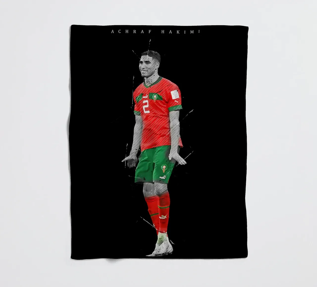 Achraf Hakimi coperta in pile da tenten