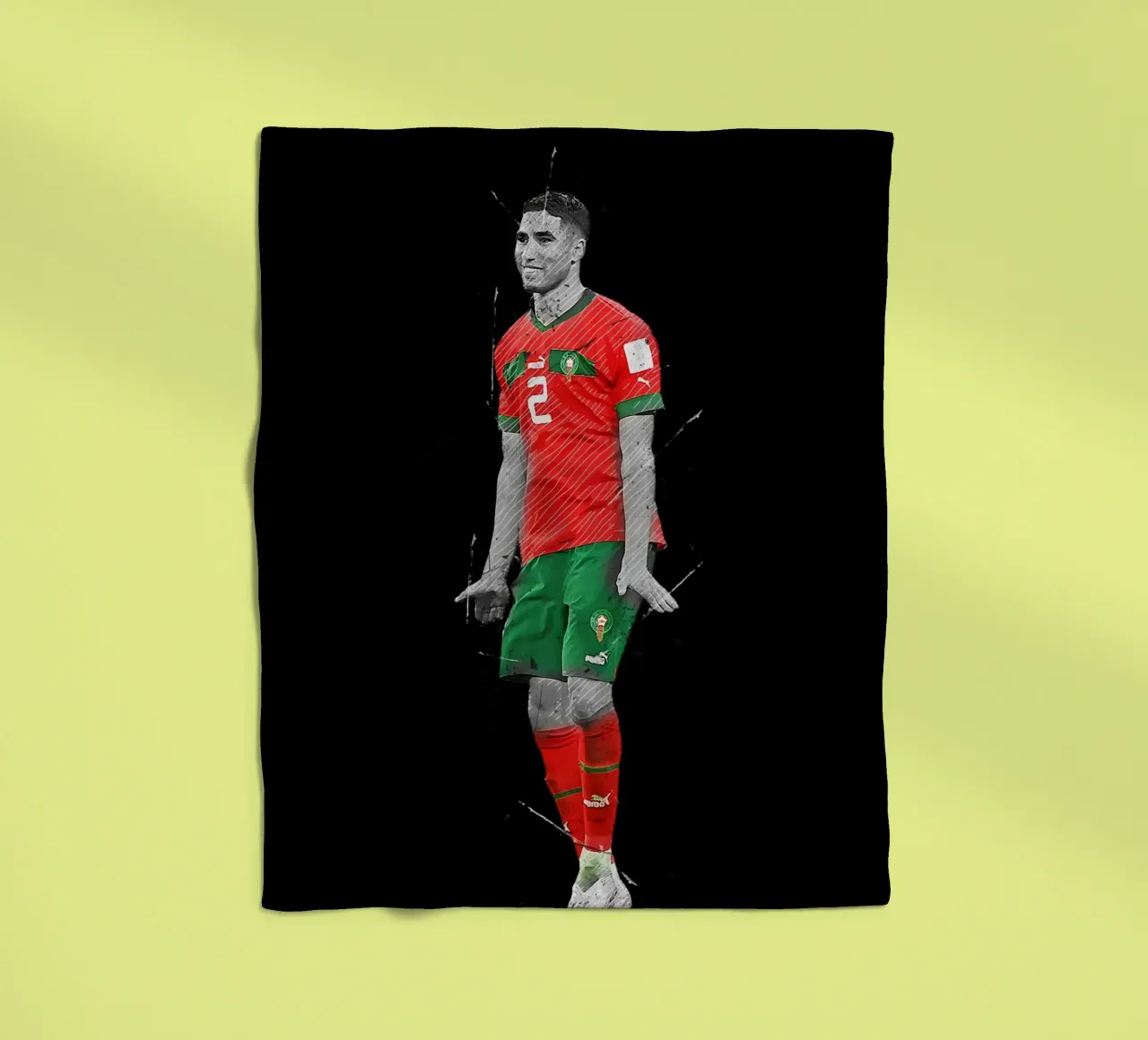 Achraf Hakimi coperta in pile da tenten