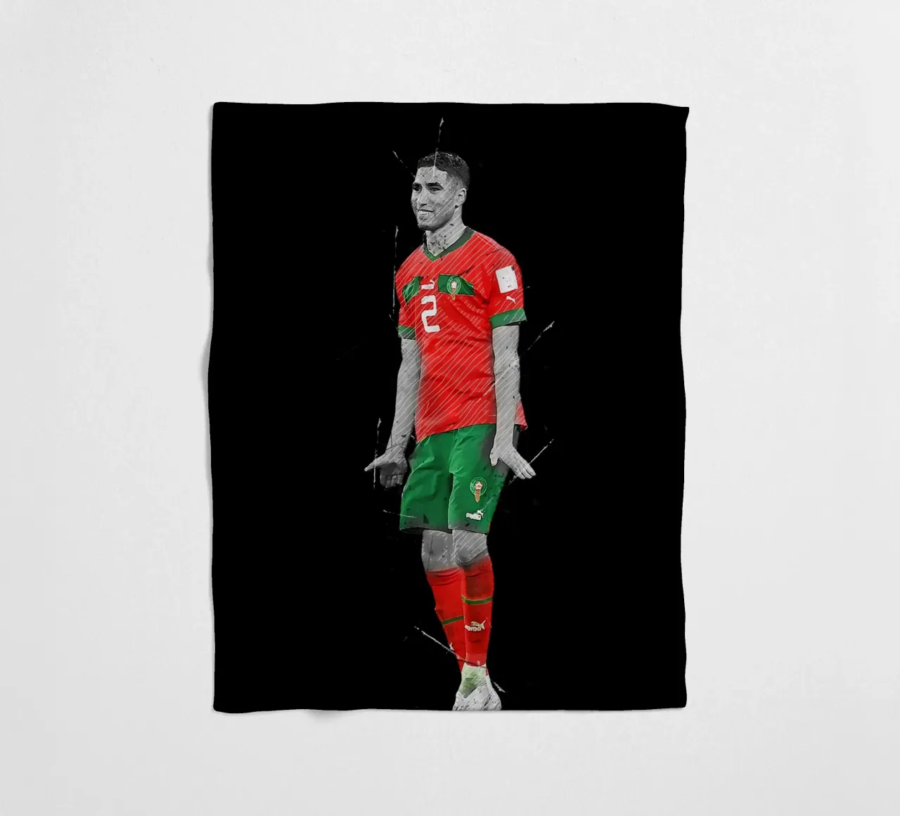 Achraf Hakimi coperta in pile da tenten