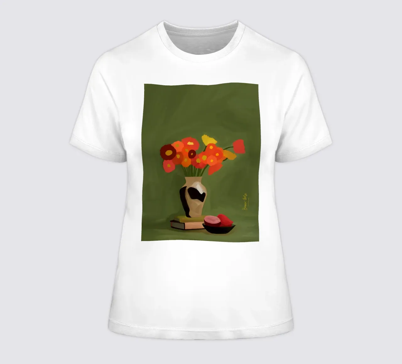 Living Abstraction women's fitted t-shirt by Mike Leymi
