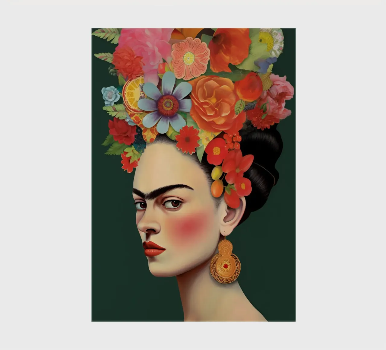 Frida Kahlo flower arrangements notebook by Carinaprint