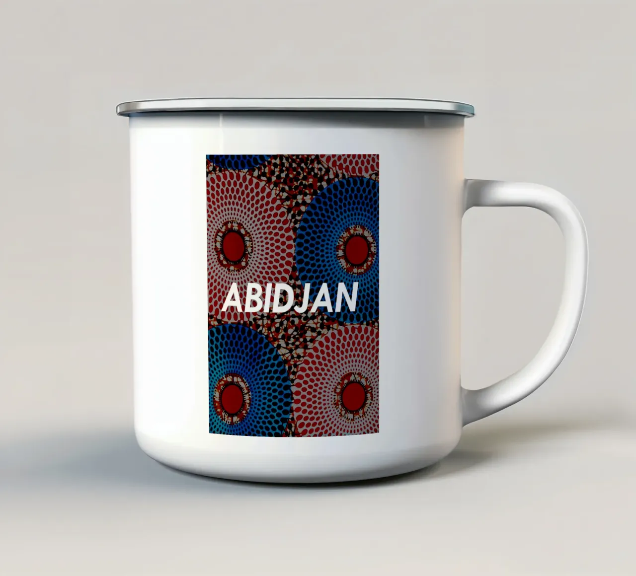 Abidjan tazza in smalto da Mathudace Créas