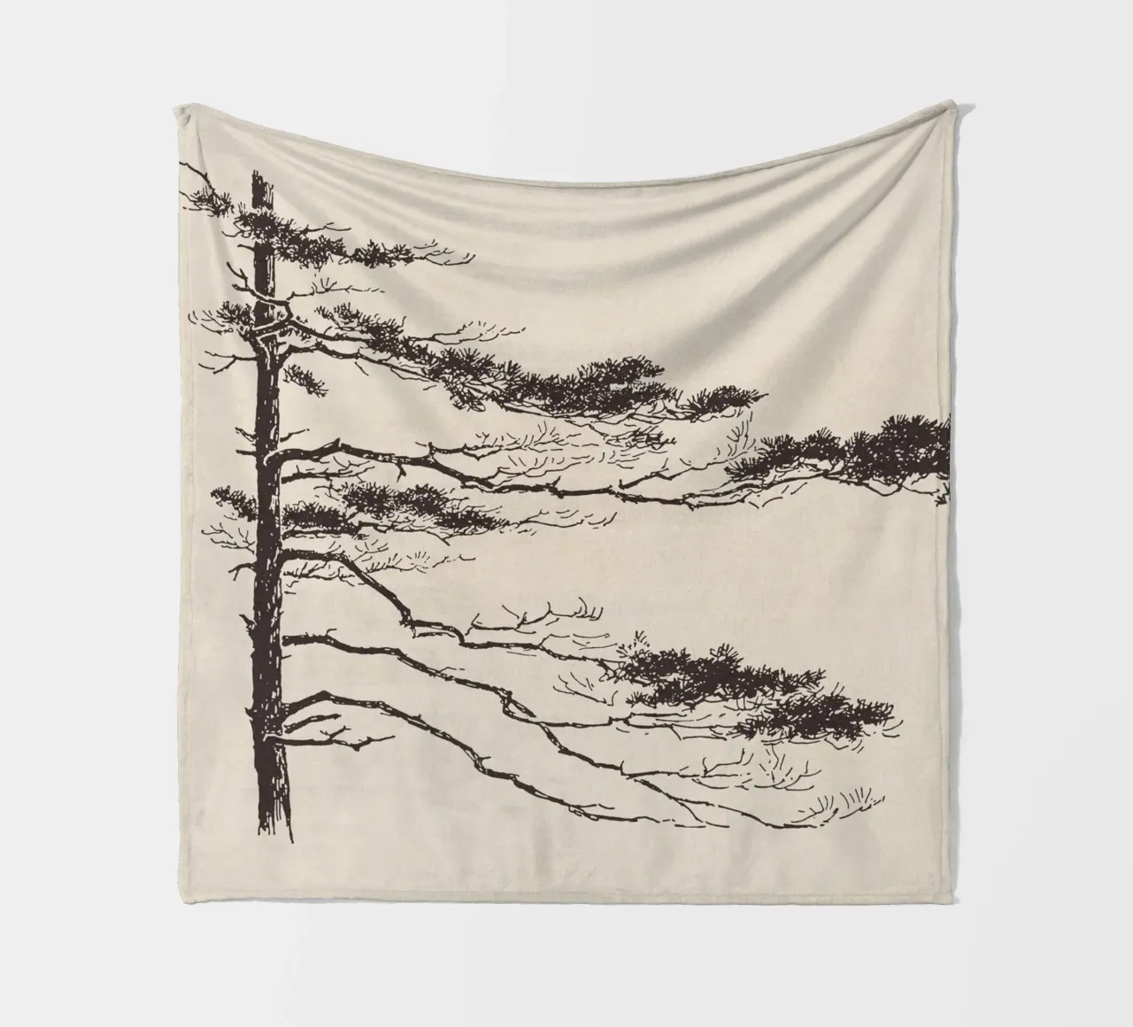 Pine Tree Branch no. 2 coperta in pile da apoloprints