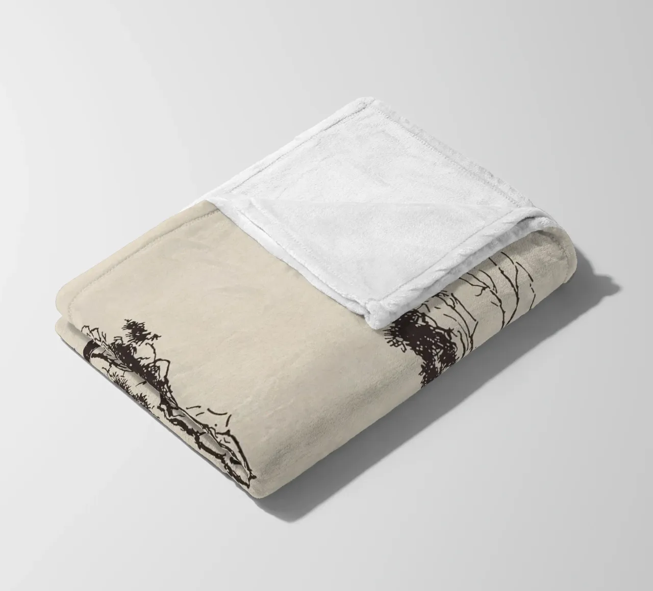 Pine Tree Branch no. 2 coperta in pile da apoloprints