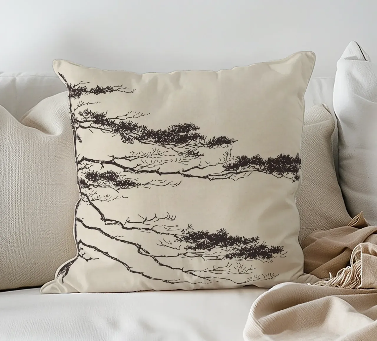 Pine Tree Branch no. 2 cuscino da apoloprints