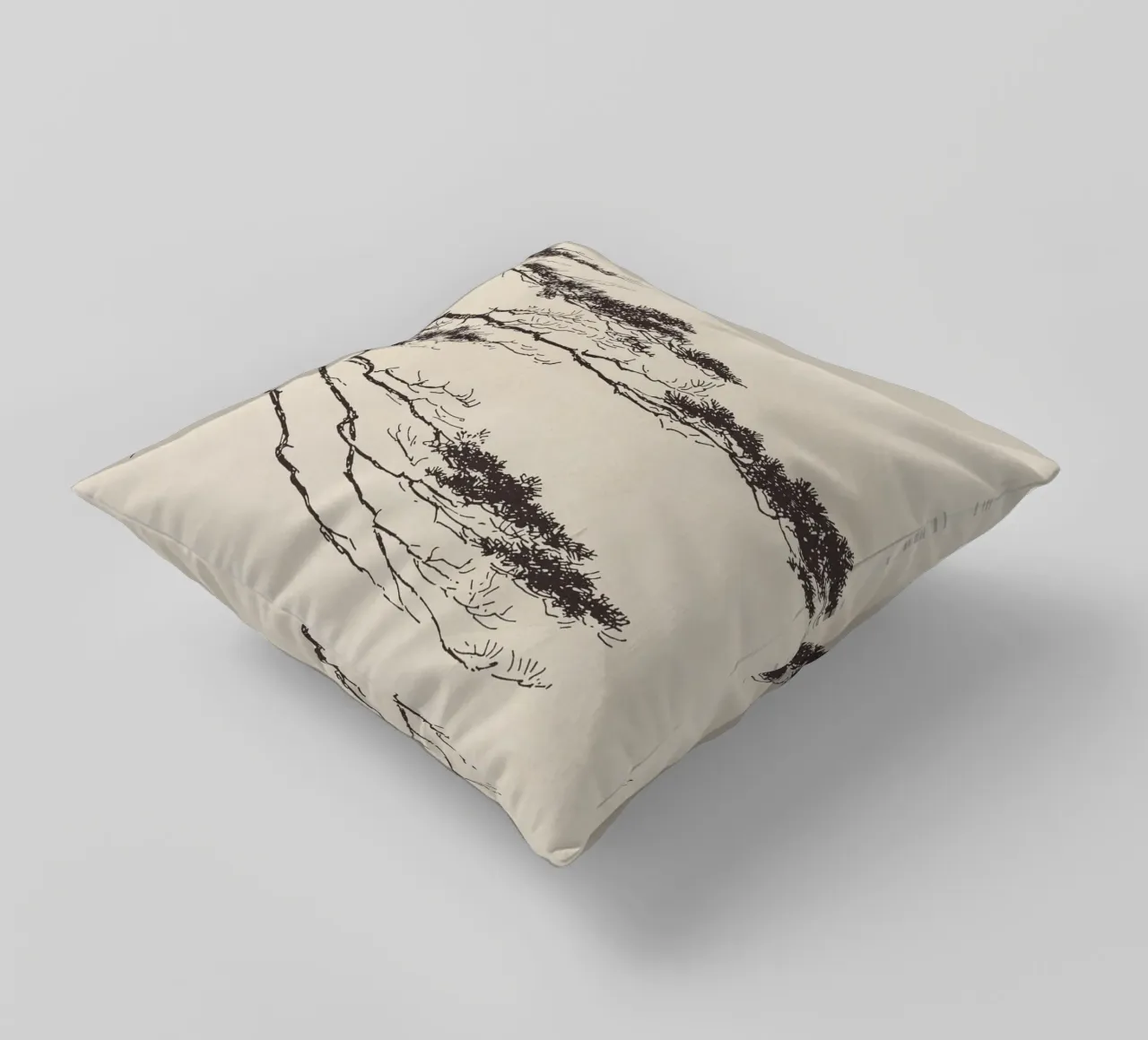 Pine Tree Branch no. 2 cuscino da apoloprints