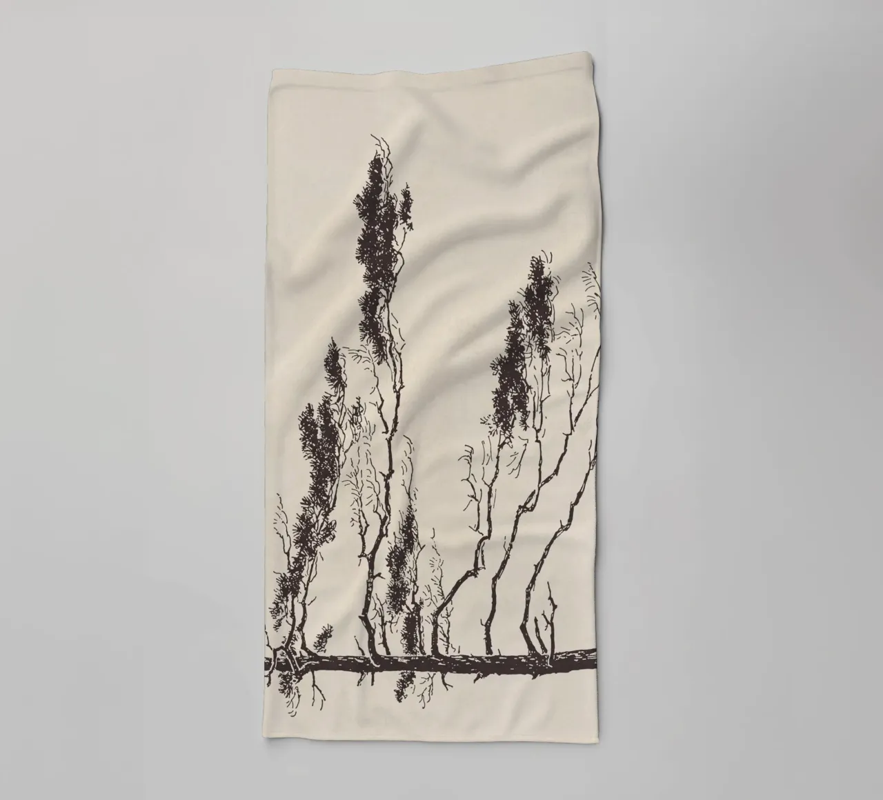 Pine Tree Branch no. 2 asciugamano da bagno da apoloprints