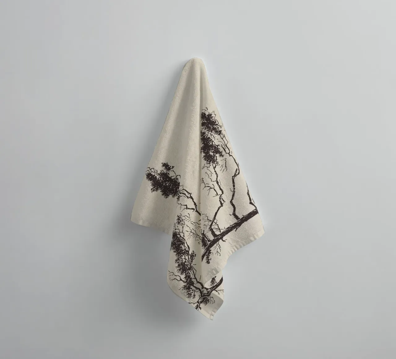 Pine Tree Branch no. 2 asciugamano da bagno da apoloprints