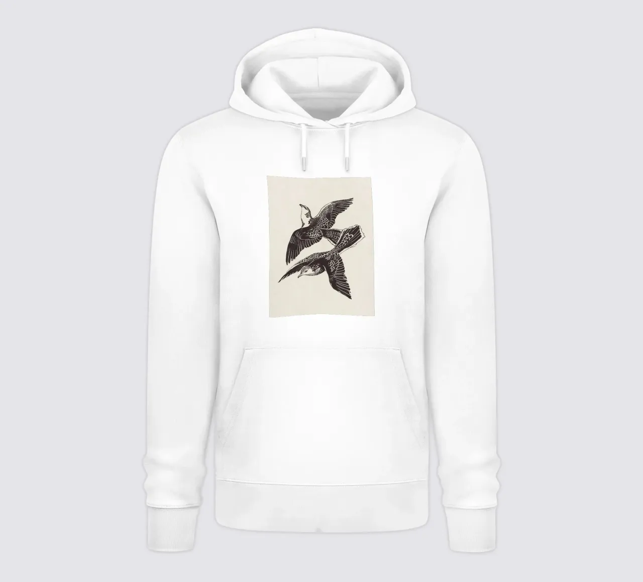 Two Birds in Flight felpa con cappuccio da apoloprints