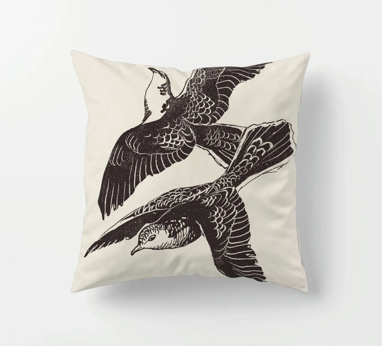 Two Birds in Flight cuscino da apoloprints