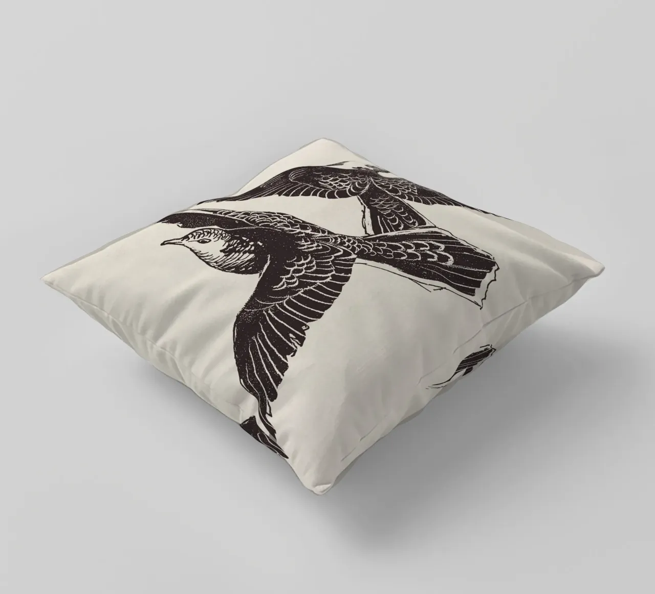 Two Birds in Flight cuscino da apoloprints