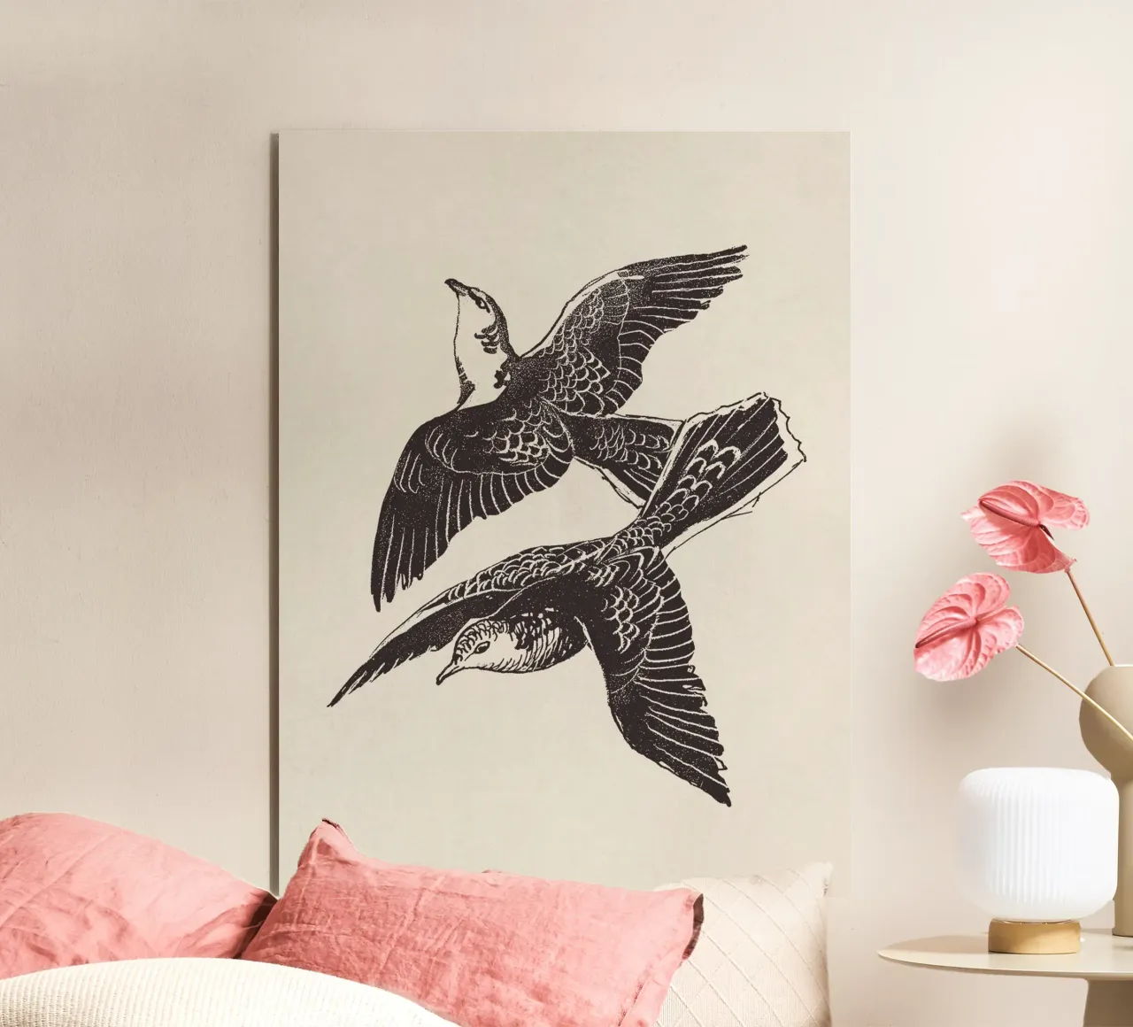 Two Birds in Flight alluminio dibond da apoloprints