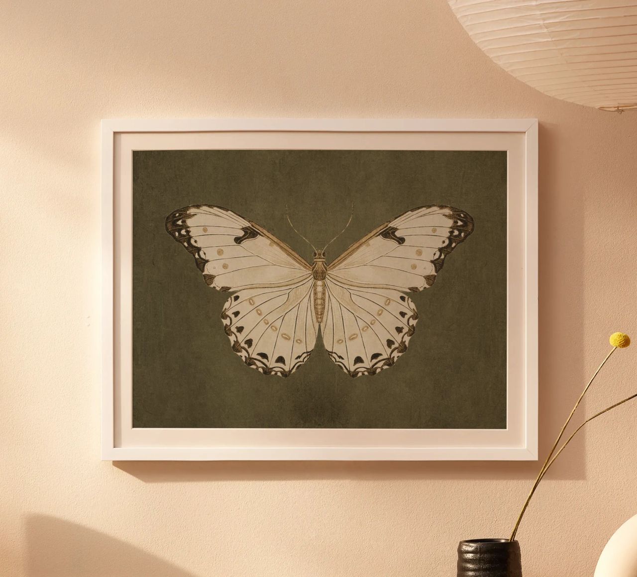 Moody Butterfly Poster von apoloprints