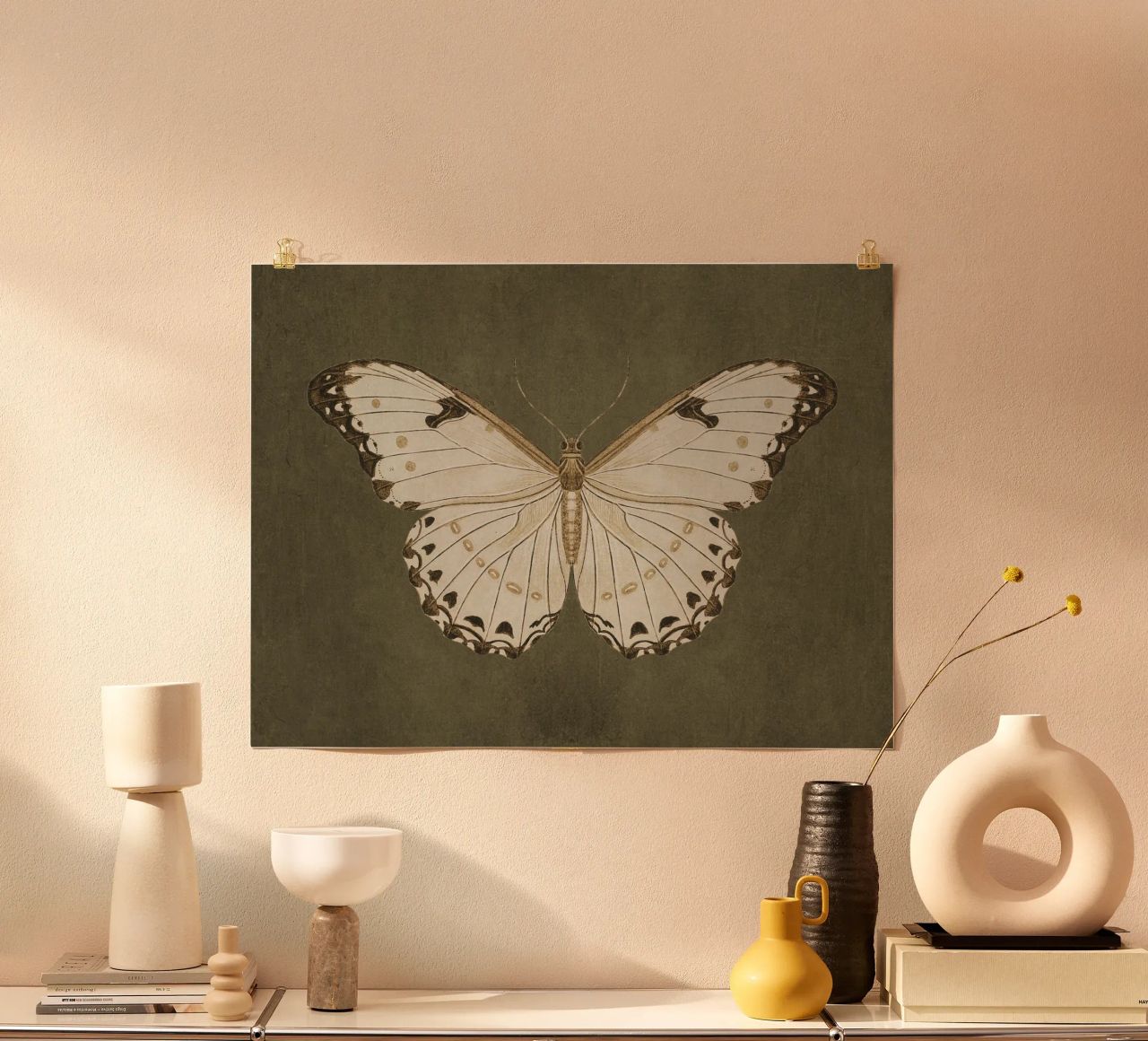 Moody Butterfly Poster von apoloprints