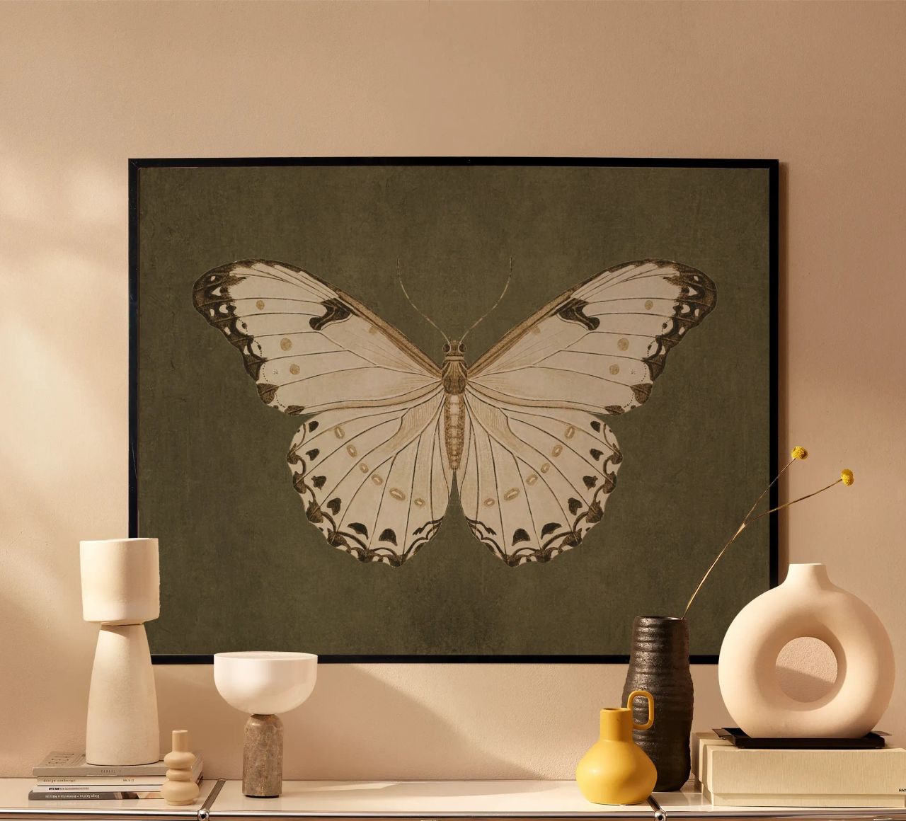 Moody Butterfly Poster von apoloprints