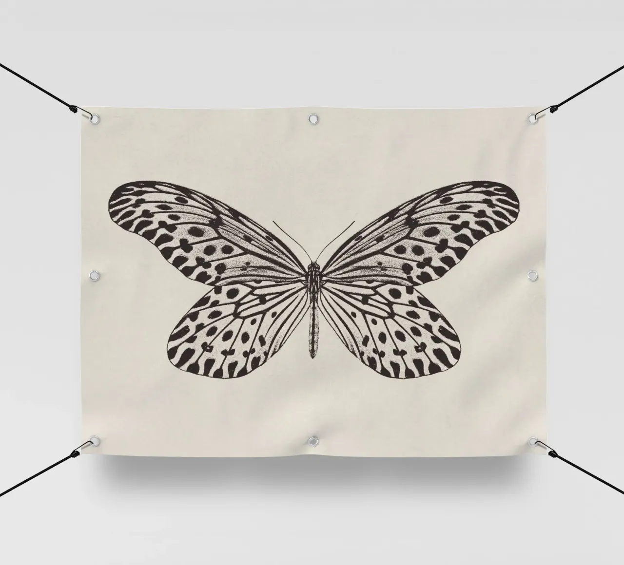 Butterfly Boho Sketch no. 1 telo in pvc da apoloprints